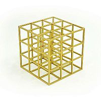 Decor gold 9x9x9 cube image