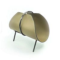 Decor magazine holder steel & leather image