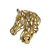 Decor gold horses head image